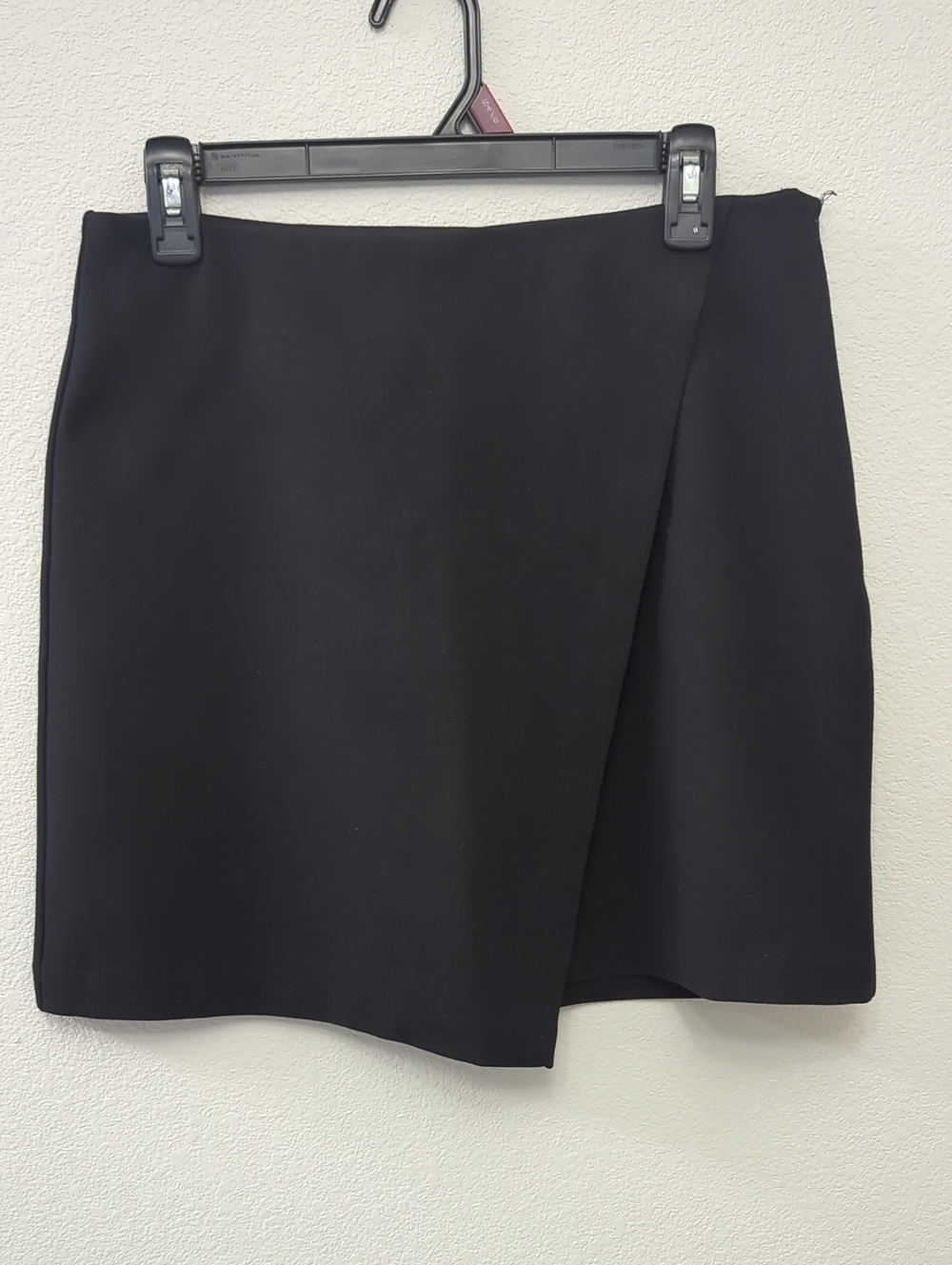 Scoop Classic Black Wrap Mini Skirt